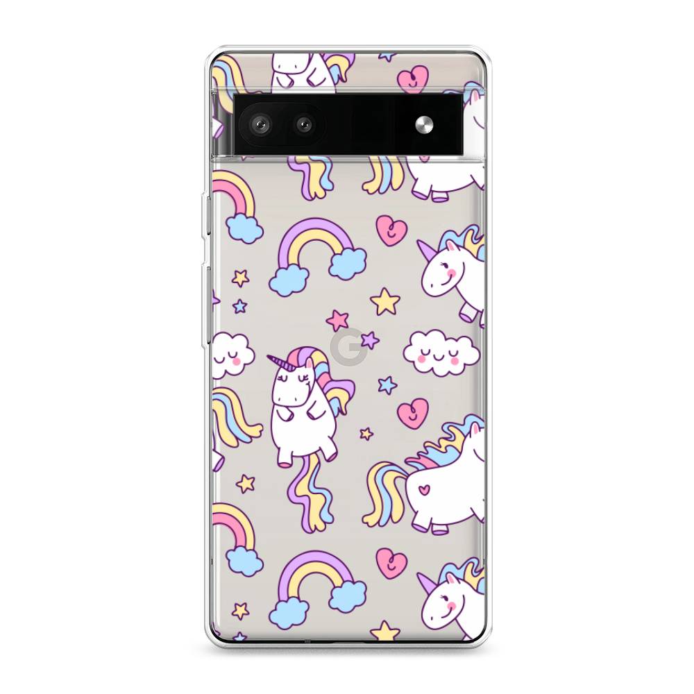 

Силиконовый чехол "Sweet unicorns dreams" на Google Pixel 6A, Sweet unicorns dreams