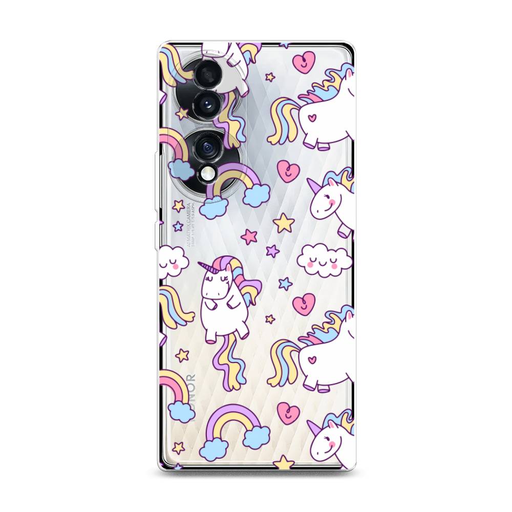 

Силиконовый чехол "Sweet unicorns dreams" на Honor 70, Sweet unicorns dreams