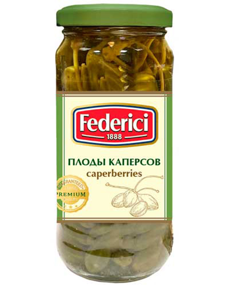 Плоды каперсов Federici, 230 г х 6 шт