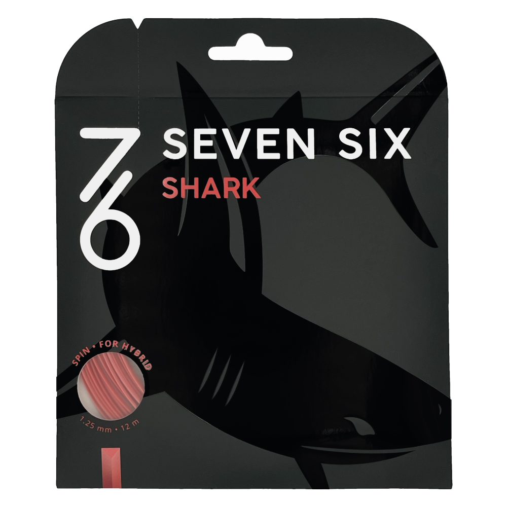 Струна для тенниса 76 12m Shark, Red, 1,25