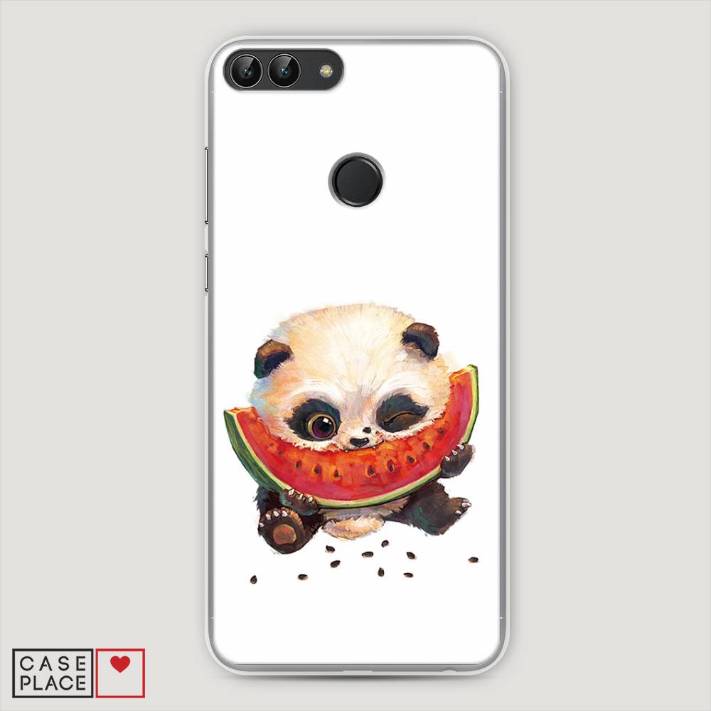 фото Чехол awog "малыш панды с арбузом" для huawei p smart