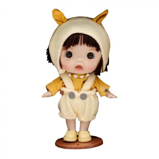 Кукла Baby Cute 18 см в шапке с желтыми ушками от Funky Toys