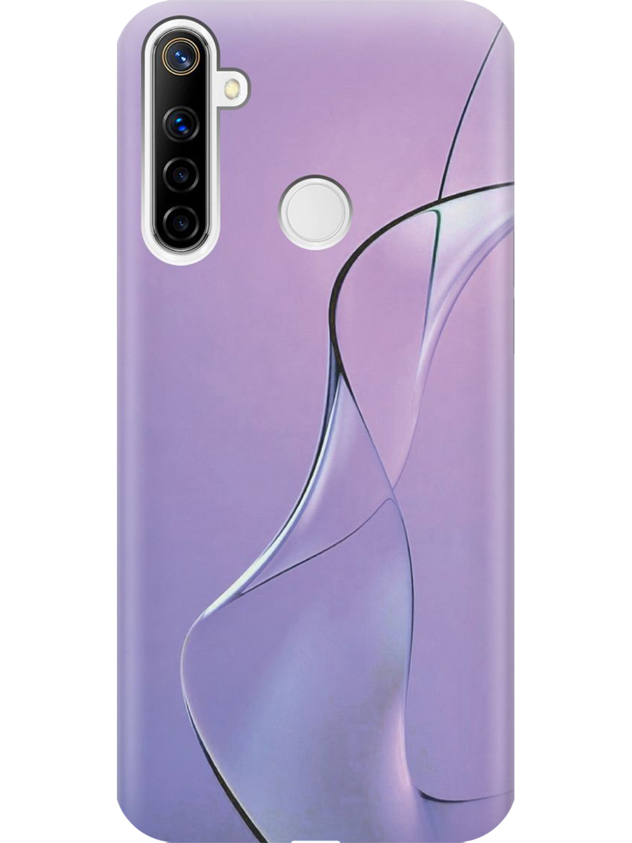 

Силиконовый чехол на Realme 5/6i/C3 с принтом "Сиреневый изгиб", Прозрачный;розовый;фиолетовый, 726149631