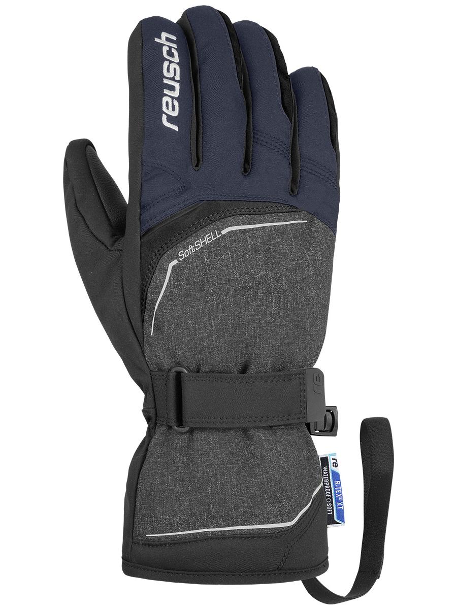 

Перчатки Reusch Primus R-Tex Xt Black/Black Melange/Dress Blue (Inch (Дюйм):) 2021-22, Черный;серый;синий, Primus R-Tex Xt