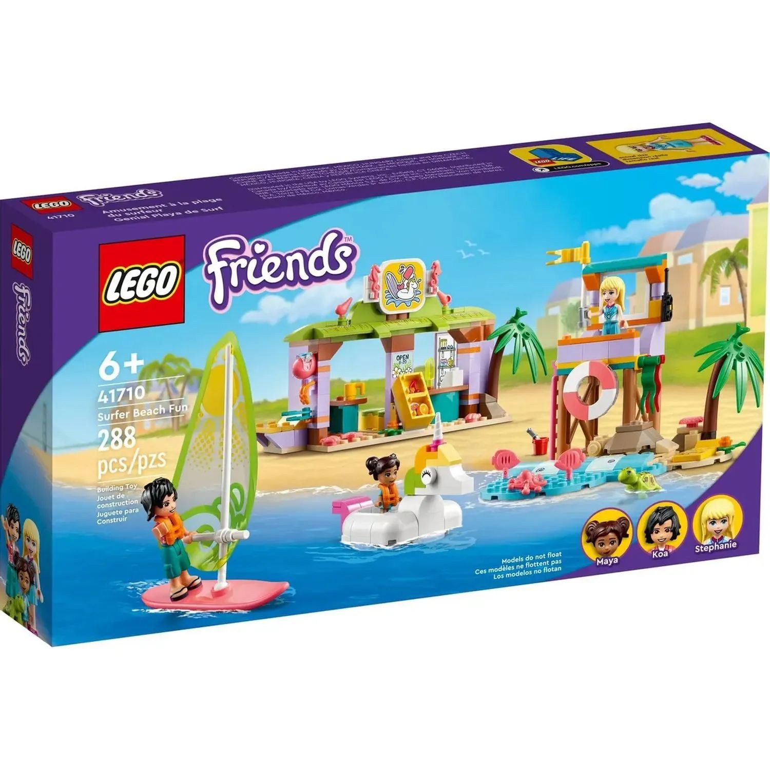 

Конструктор LEGO FRIENDS Развлечение на пляже для серферов, 41710-L