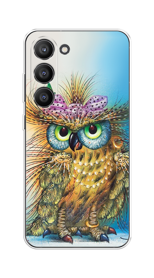 

Чехол на Samsung Galaxy S23 5G "Модная сова", Коричневый;голубой, 2107350-1