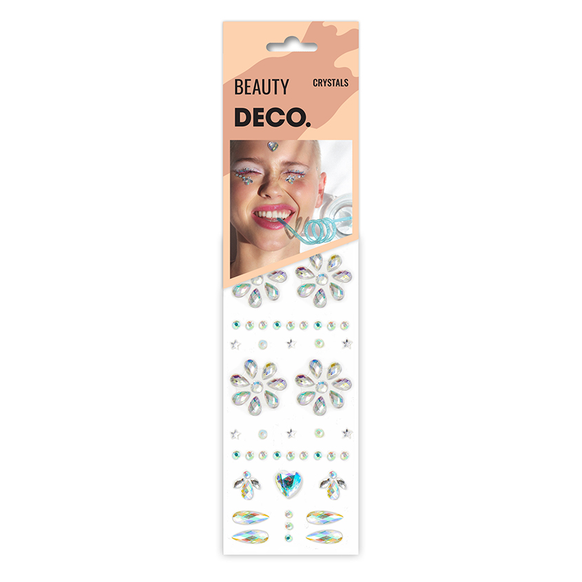 

Кристаллы для лица и тела DECO CRYSTALS by Miami tattoos Festival, Белый, CRYSTALS by Miami tattoos