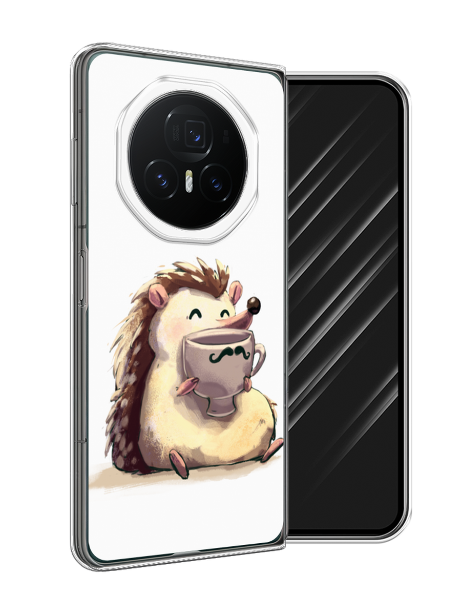 

Чехол Awog на Honor Magic V3 "Еж кофеман", Белый;коричневый;бежевый, 6125050-1