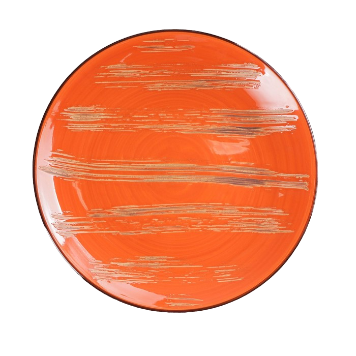 

Тарелка обеденная Scratch, d=22,5 см, цвет оранжевый, Посуда Wilmax Scratch