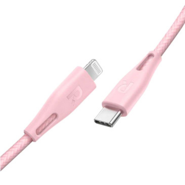 Кабель RAVPower MFI USB-C to Lightning, 1.2 м (RP-CB1017, RP-PC1017), розовый