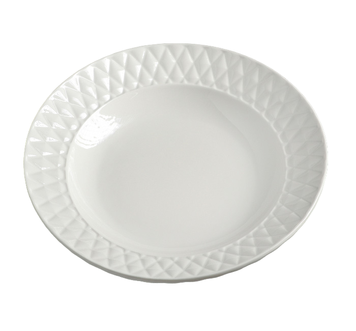 Тарелка суповая Magistro «Блик», d=23 см, цвет белый