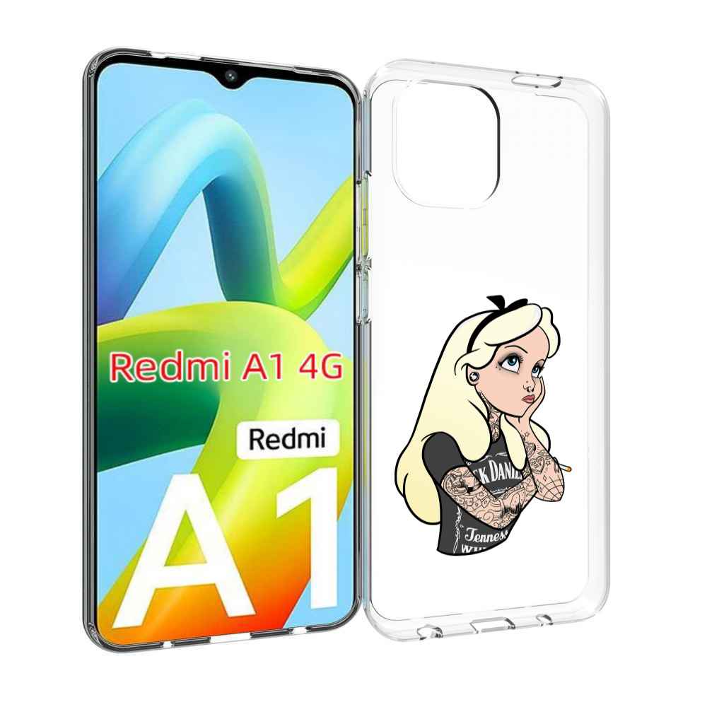 

Чехол Mypads Принцесса-В-Татуировках Женский Для Xiaomi Redmi A1, Прозрачный, Tocco