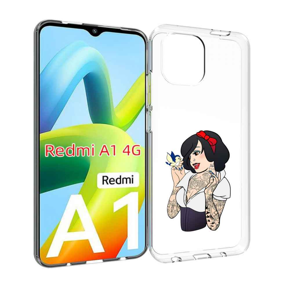 

Чехол Mypads Принцесса-Тату Женский Для Xiaomi Redmi A1, Прозрачный, Tocco