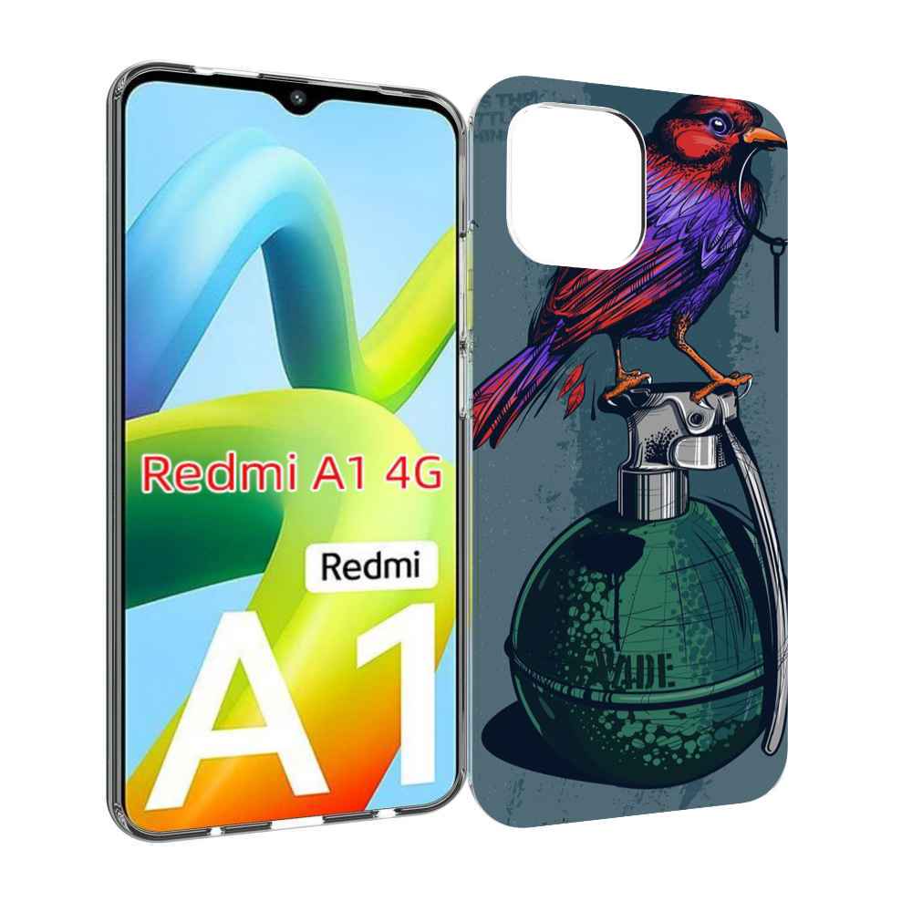 

Чехол Mypads Птица С Гранатой Для Xiaomi Redmi A1, Прозрачный, Tocco