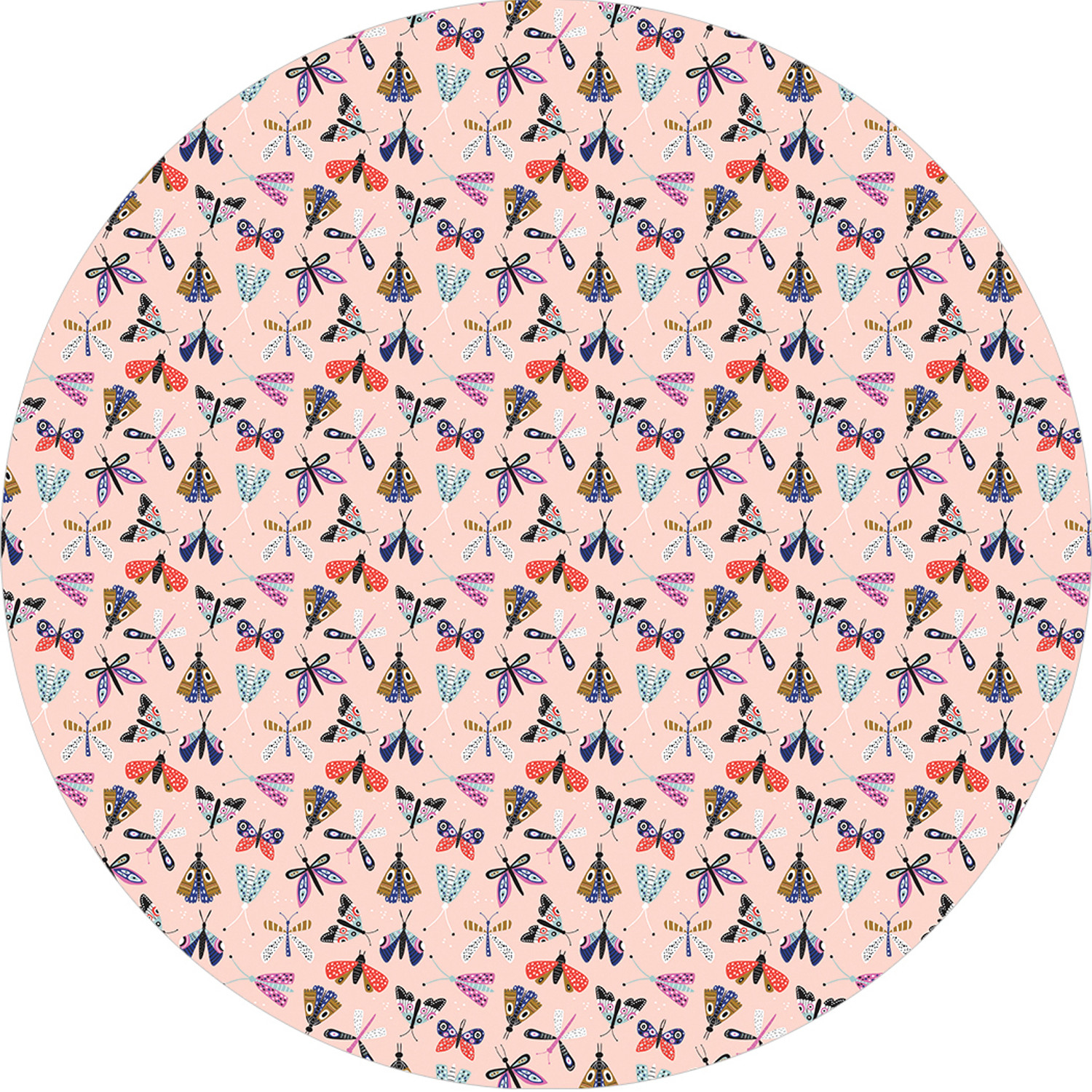 

Парео женское JoyArty Насекомые розовое, 150x150 см, Насекомые