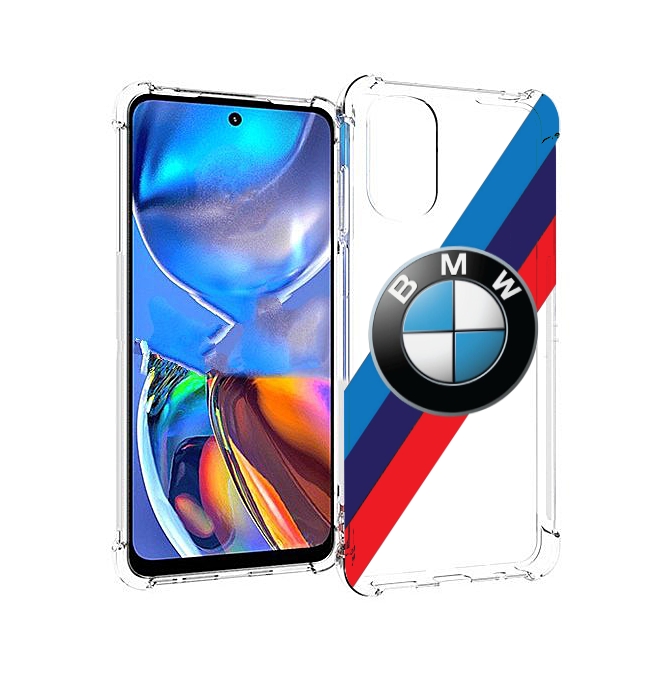 

Чехол MyPads Лого-BMW мужской для Motorola Moto E32, Прозрачный, Tocco