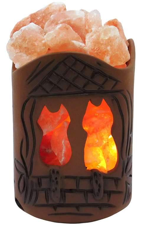 фото Солевая лампа кошкин дом (2,2 - 2,7 кг) эко плюс