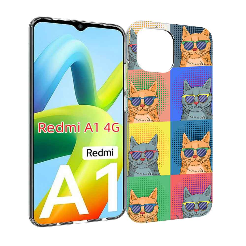 

Чехол Mypads Разноцветные-Коты Для Xiaomi Redmi A1, Прозрачный, Tocco