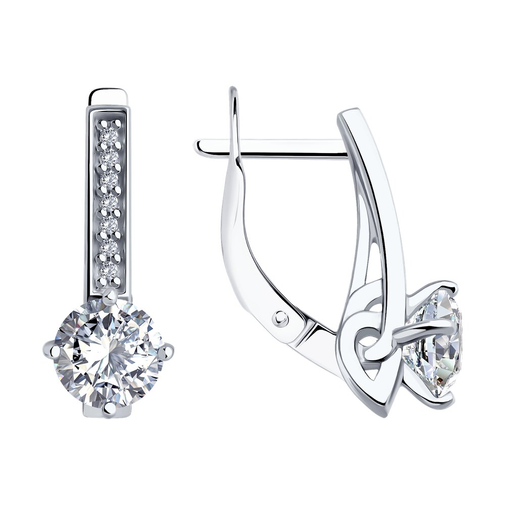 

Серьги из серебра Diamant 94-120-02135-1, фианит, 94-120-02135-1