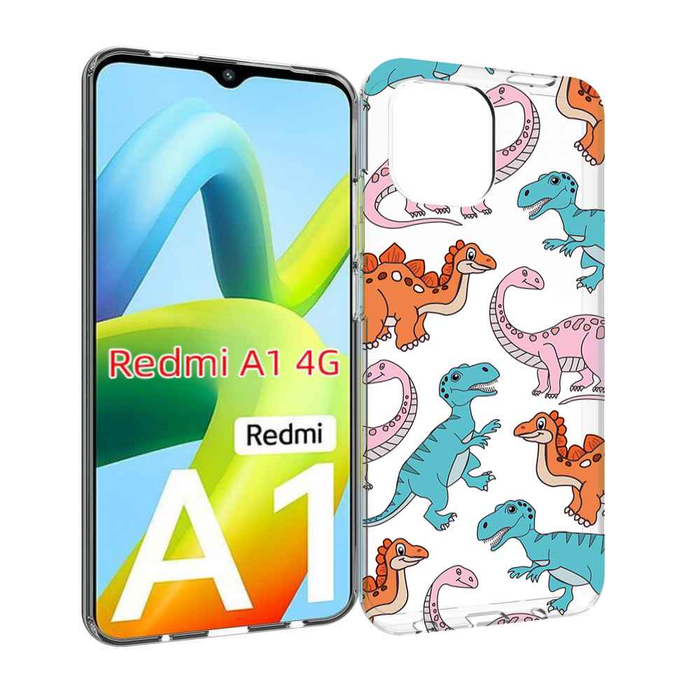 

Чехол Mypads Разные-Динозаврики Для Xiaomi Redmi A1, Прозрачный, Tocco