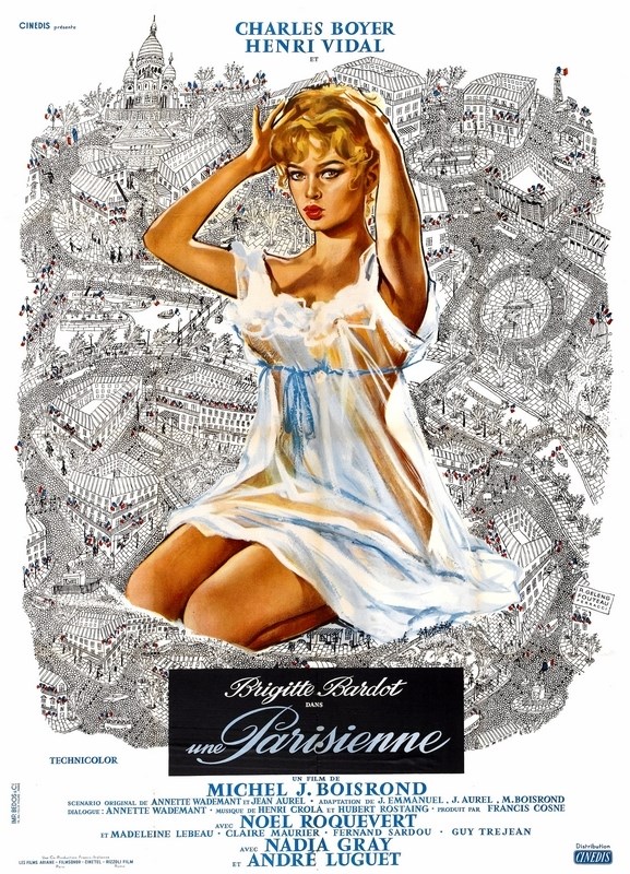 

Постер к фильму "Парижанка" (Une parisienne) Оригинальный 68,6x96,5 см