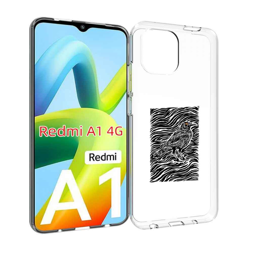 

Чехол Mypads Ворон В Абстракции Для Xiaomi Redmi A1, Прозрачный, Tocco