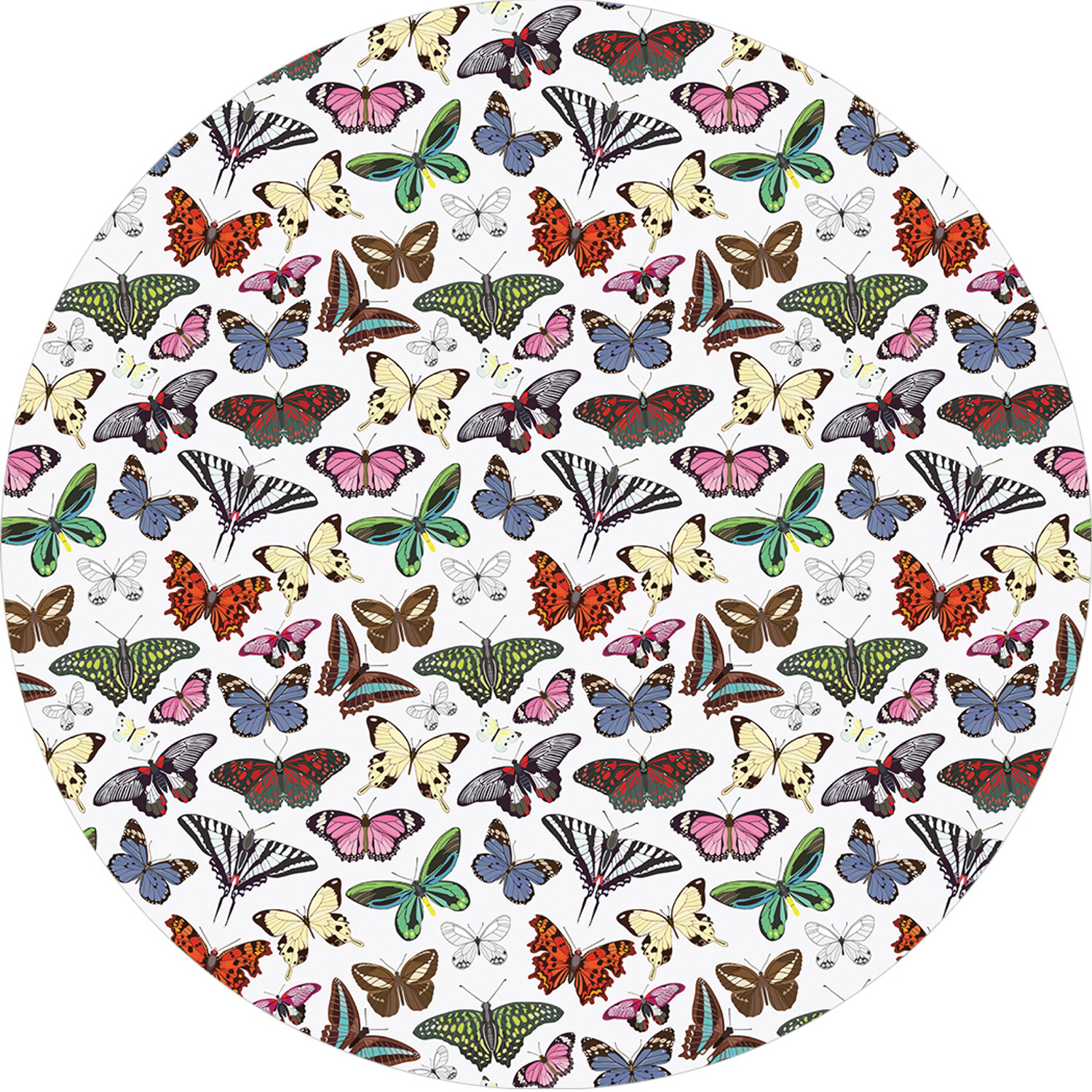 Парео женское JoyArty Полет бабочек розовое, 150x150 см