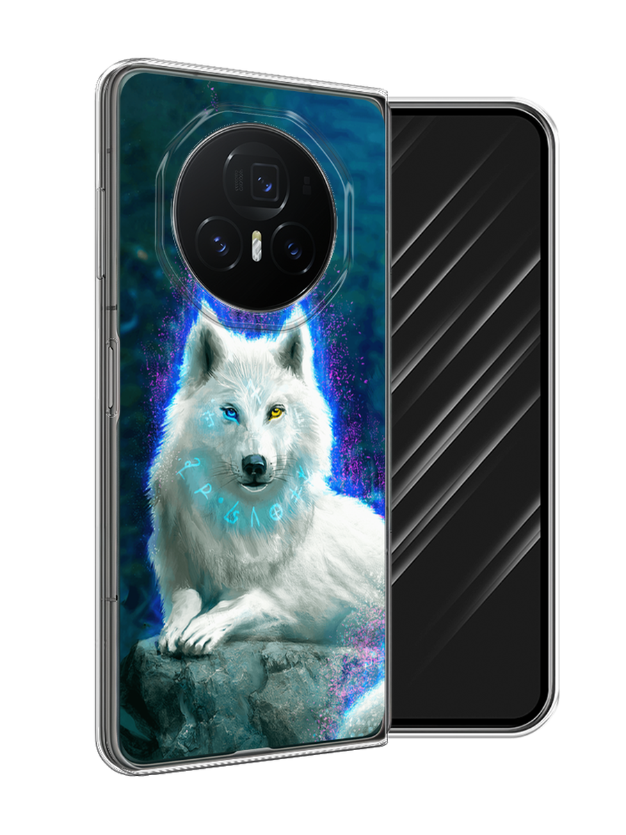 

Чехол Awog на Honor Magic V3 "Белоснежный волк", Белый;зеленый;фиолетовый, 6125050-1