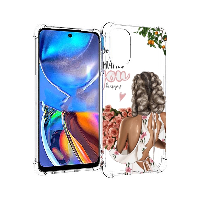 

Чехол MyPads Мелочи-делают-тебя-счастливой для Motorola Moto E32, Прозрачный, Tocco