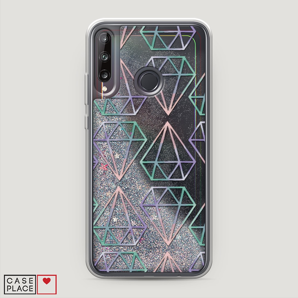 

Чехол Awog на Huawei P40 lite E/Honor 9C/Y7p "Бриллианты голографика", Разноцветный, 6103391-1
