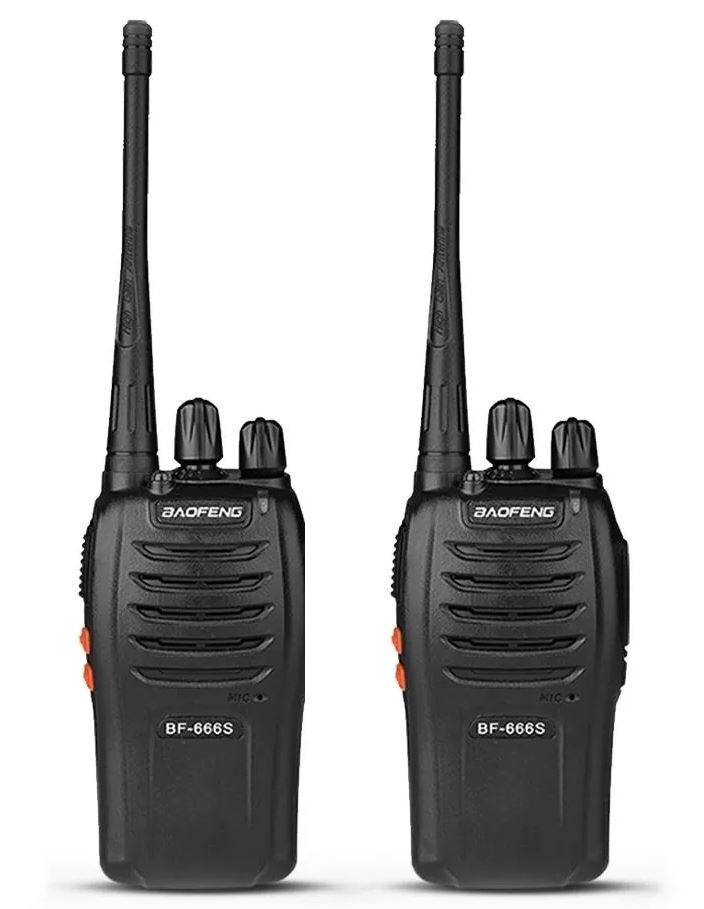 

Радиостанций Baofeng BF-666S, акб с usb разъемом, в комплекте 2шт., Черный