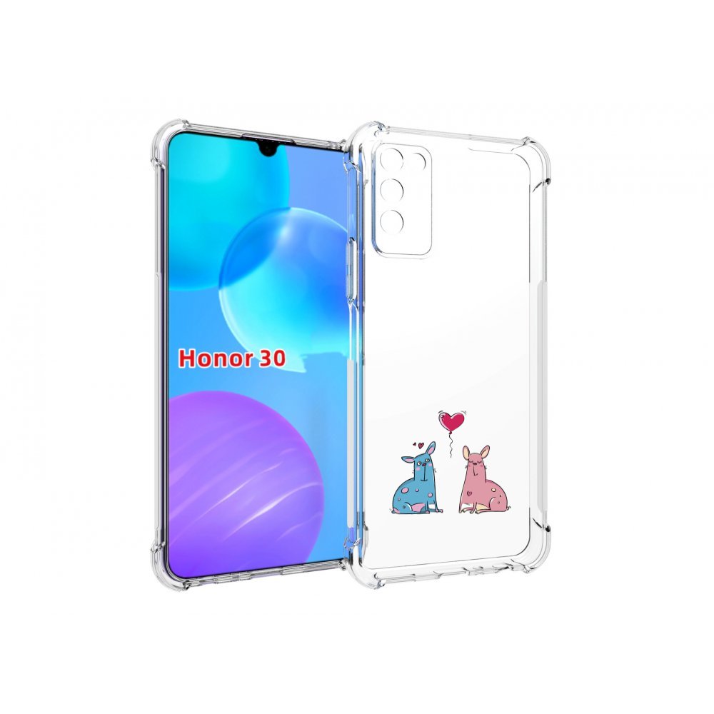 

Чехол MyPads Лама любовь для Huawei Honor 30 Lite, Tocco