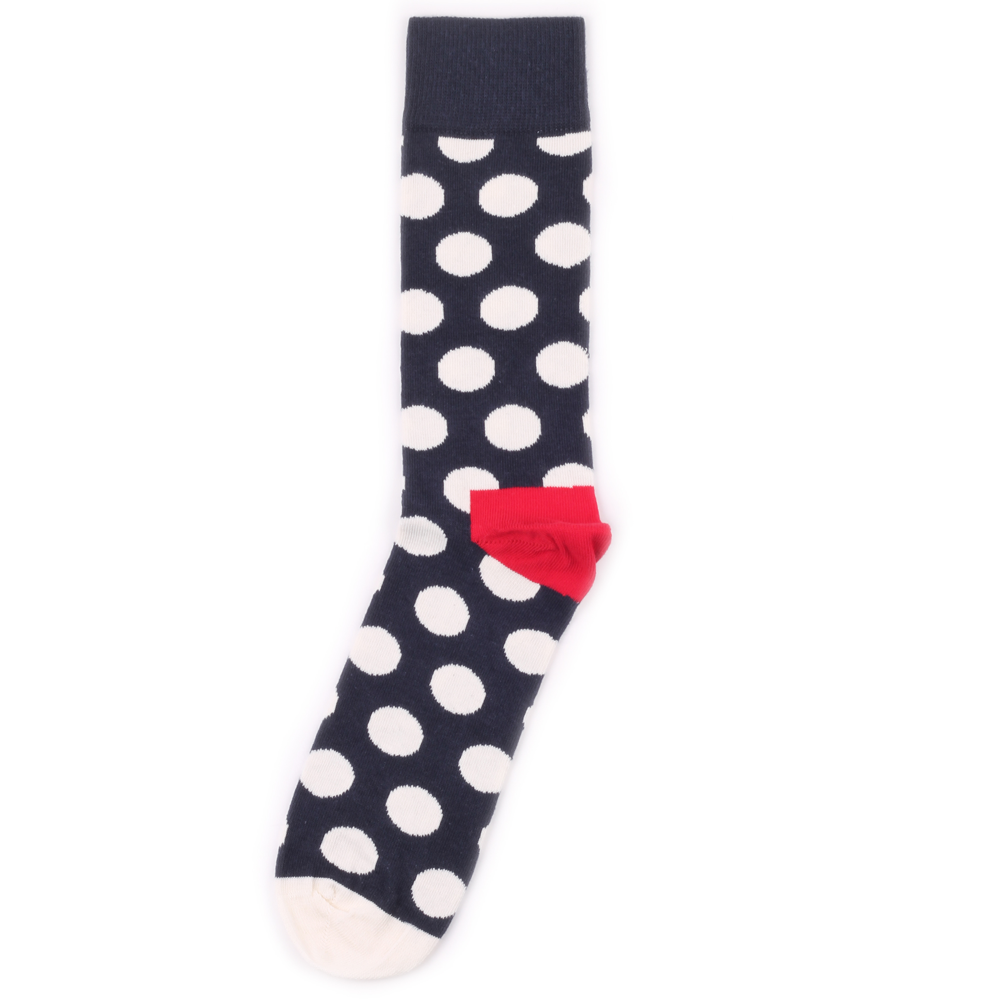 фото Носки унисекс happy socks big dot синие 41-46