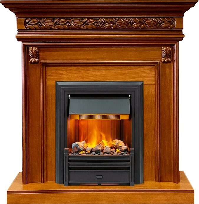 

Электрокамин Dimplex Valletta (орех) с очагом Brookline Black