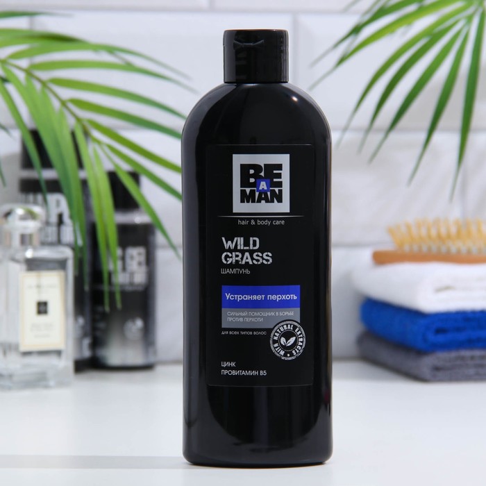 

Шампунь BE a MAN, Wild Grass, для всех типов волос, 360 мл