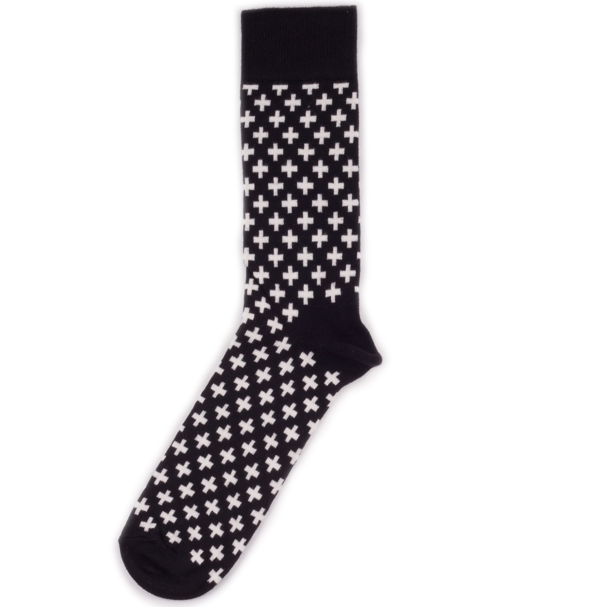 фото Носки унисекс happy socks plus socks черные 41-46