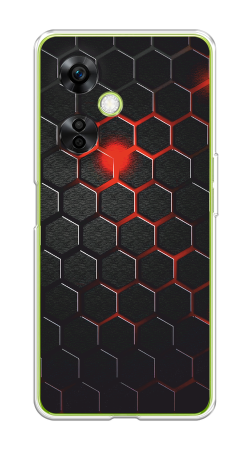

Чехол Awog на OnePlus Nord N30 5G/Nord CE3 5G/Nord CE3 Lite "Фон соты красные", Красный;черный, 153750-1