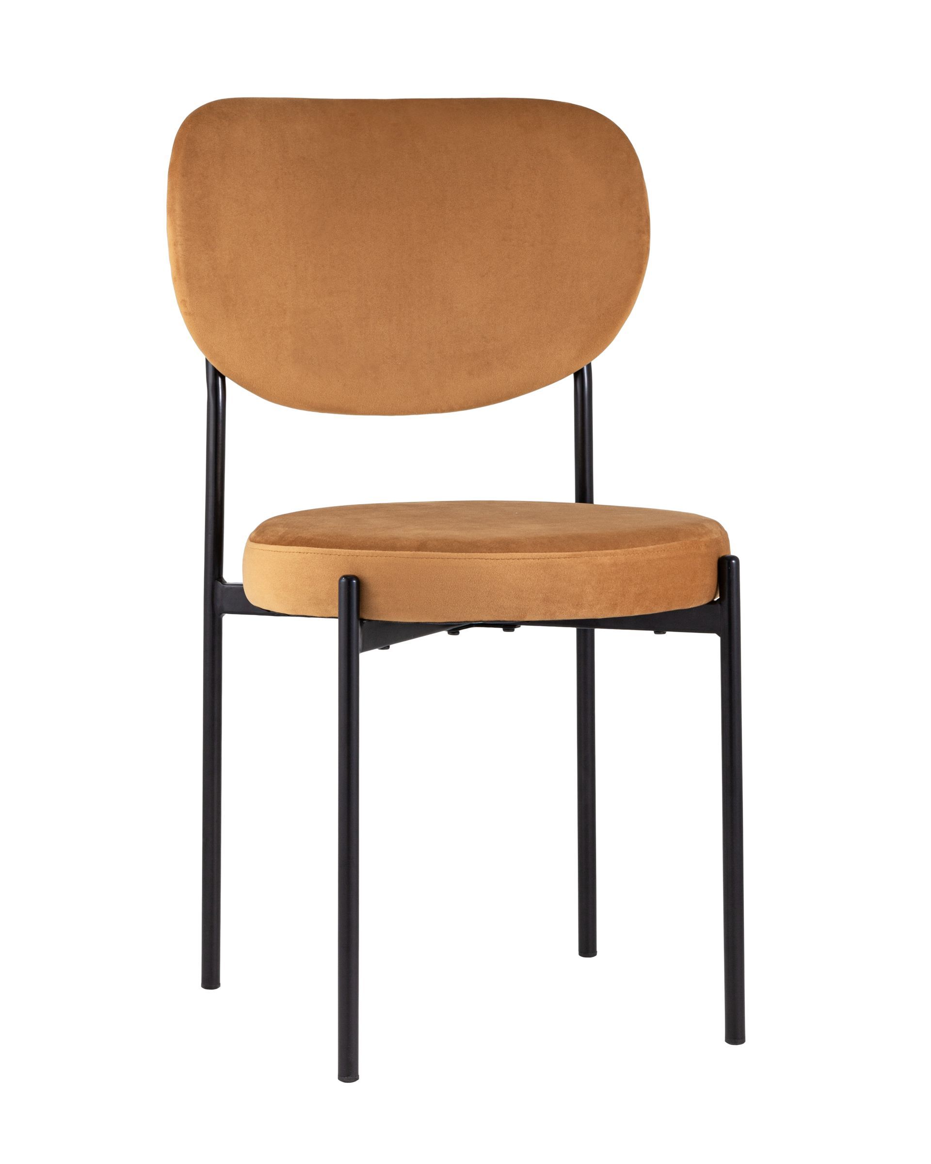 фото Стул для кухни stool group обеденный барбара, велюр терракотовый