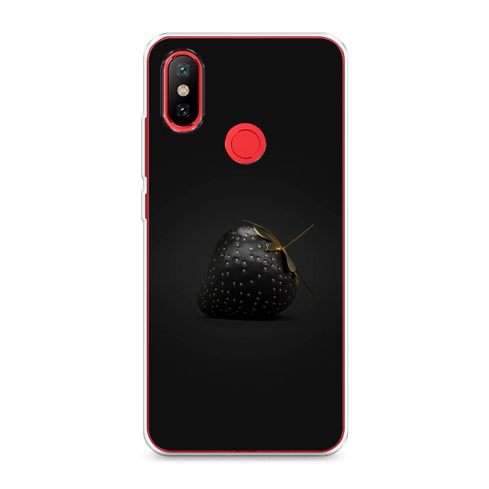 

Чехол Awog на Xiaomi Mi 6X/A2 "Черная клубника", Разноцветный, 33250-10