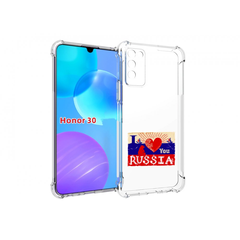 

Чехол MyPads Люблю Россию для Huawei Honor 30 Lite, Tocco