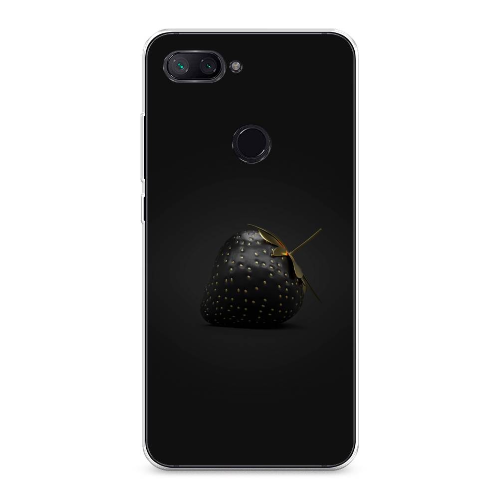 

Чехол Awog на Xiaomi Mi 8 Lite "Черная клубника", Разноцветный, 34550-10