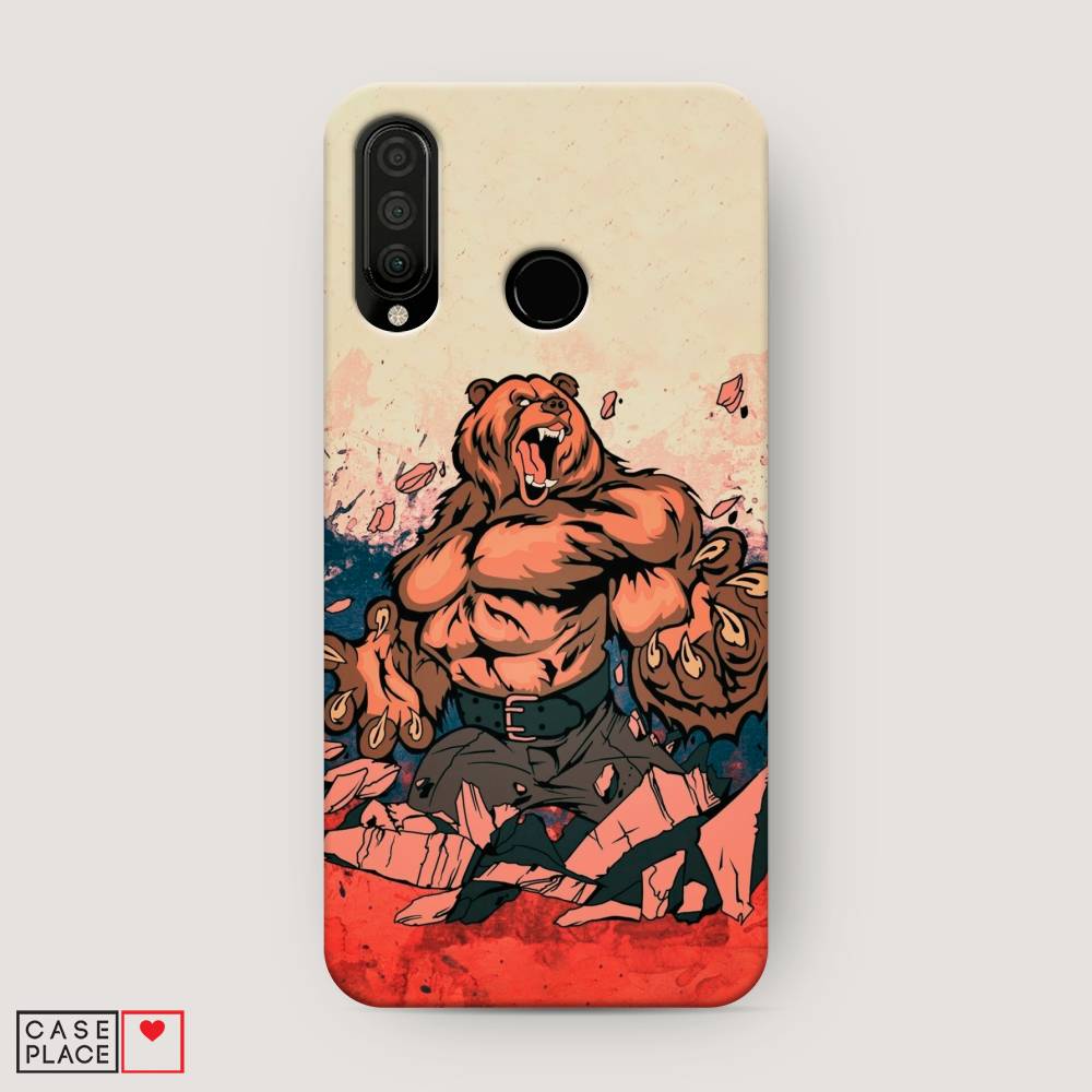 

Чехол Awog "Медведь с флагом РФ" для Honor 20S