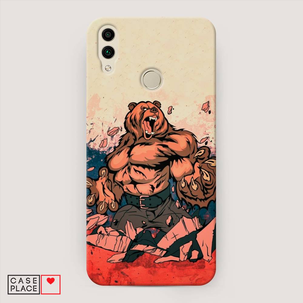 

Чехол Awog "Медведь с флагом РФ" для Honor 8C, 67120-1