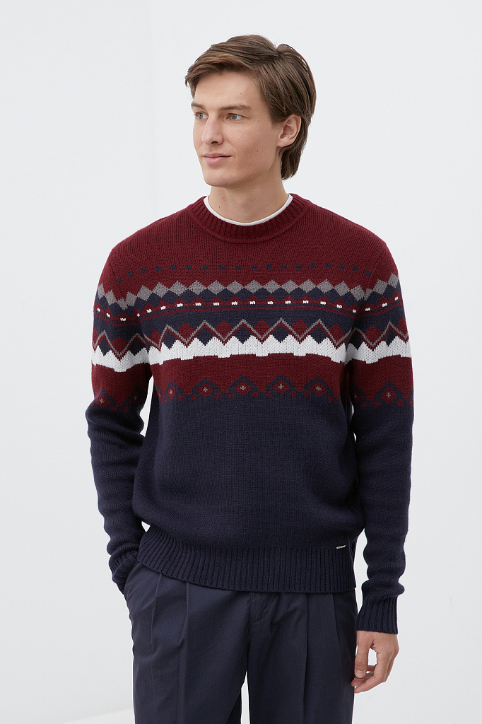 

Джемпер мужской FWB21145 Finn Flare синий 2XL, FWB21145