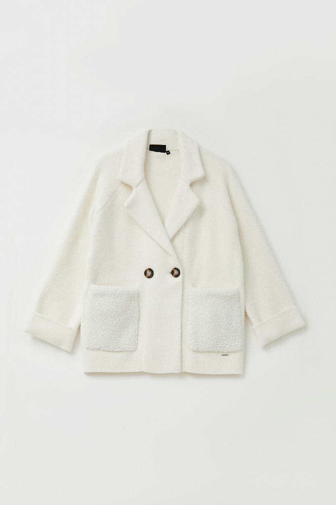 

Жакет женский Finn Flare FAB11143 бежевый L, FAB11143