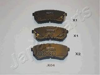 

Тормозные колодки Japanparts PPK04AF