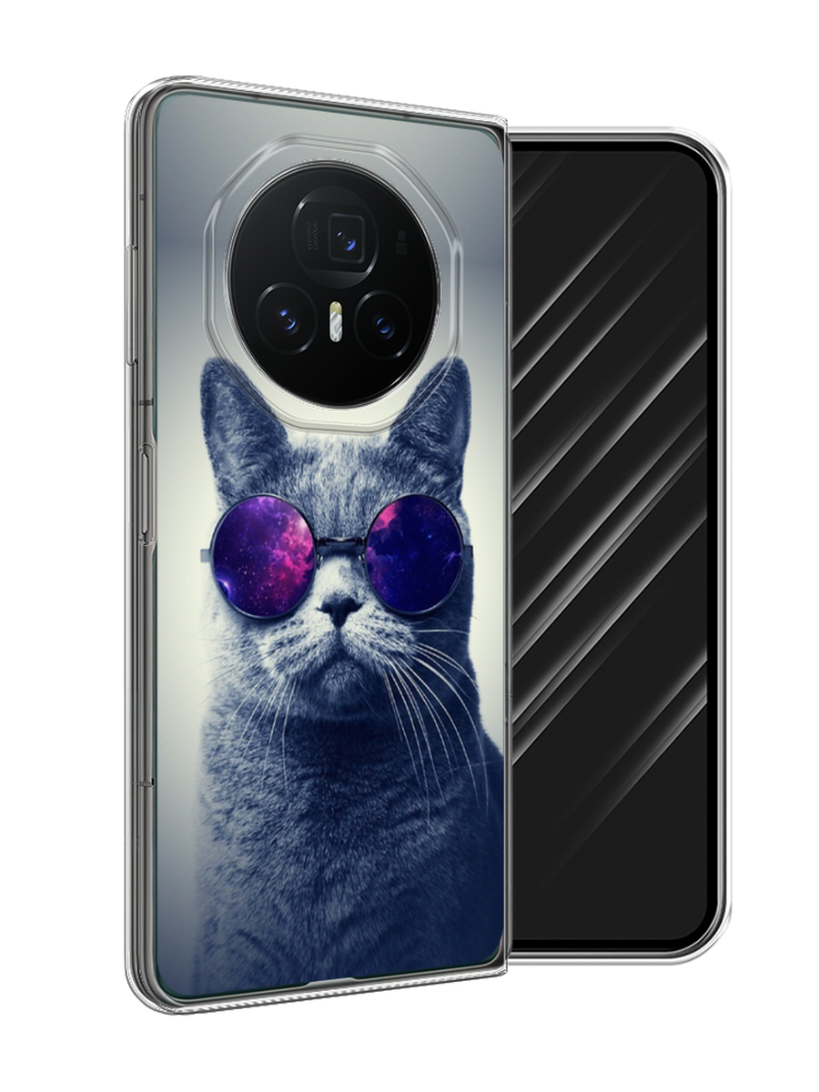 

Чехол Awog на Honor Magic V3 "Космический кот", Бордовый, 6125050-1