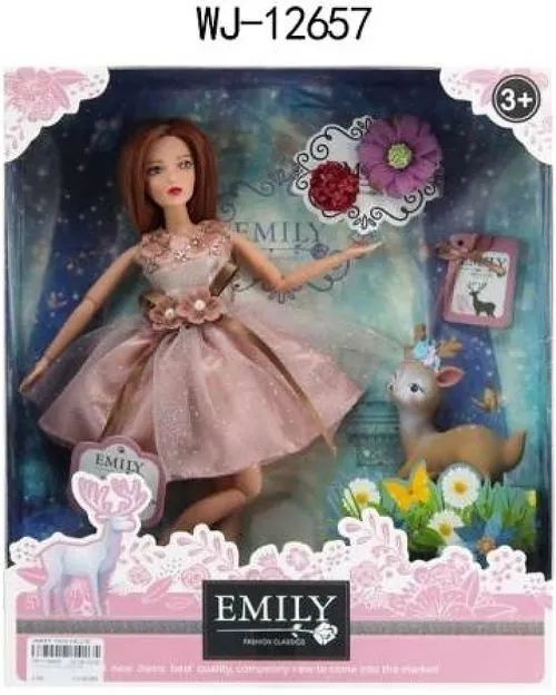 

Кукла "Emily. Розовая серия" с аксессуарами, 30см, WJ-12657