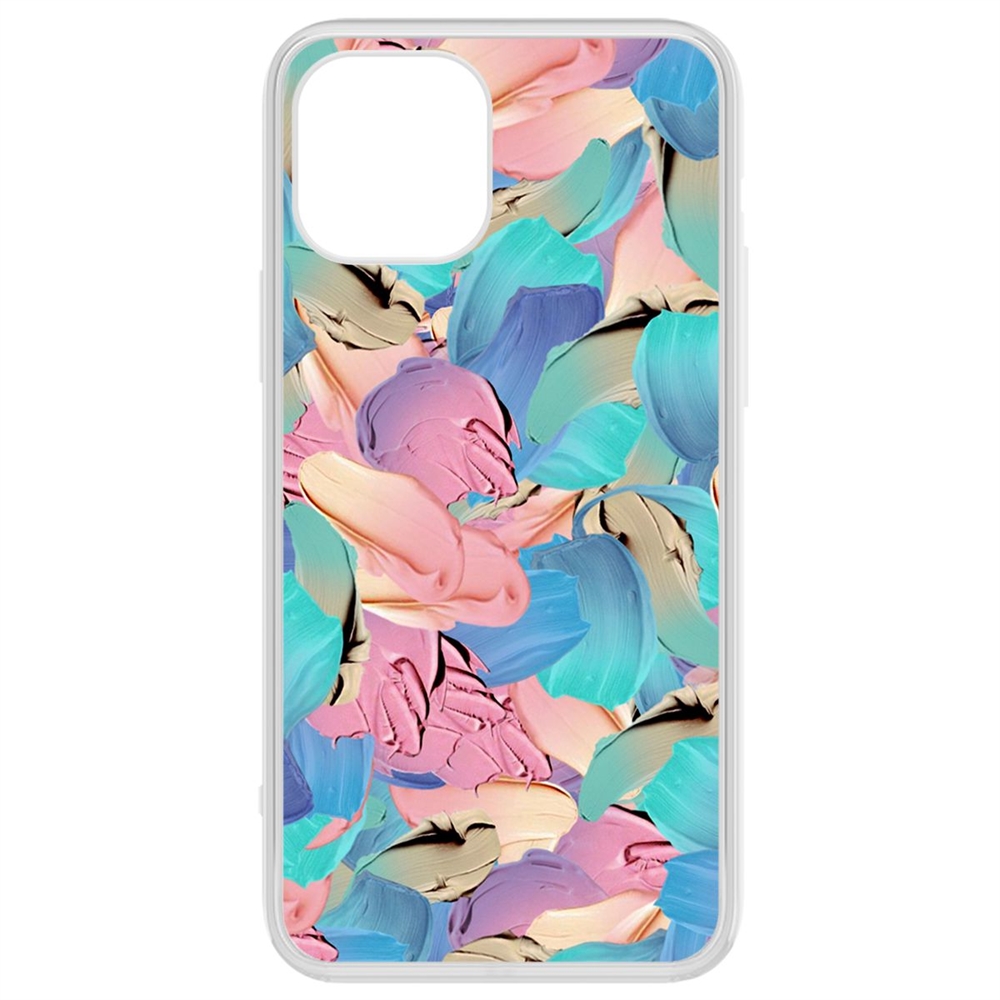 Чехол-накладка Krutoff Clear Case Абстракт краска для iPhone 12/12 Pro