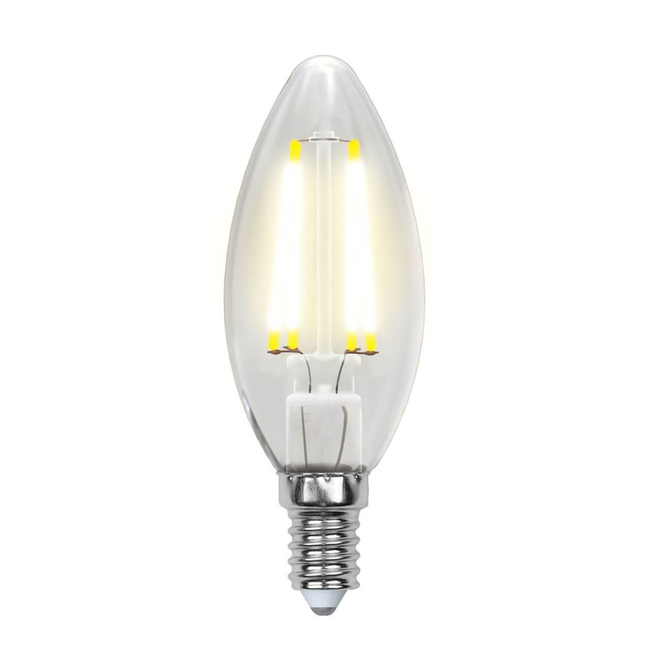 

Лампа филаментная Uniel E14 6W 3000K LED-CW35-6W/WW/E14/CL GLA01TR UL-00002199
